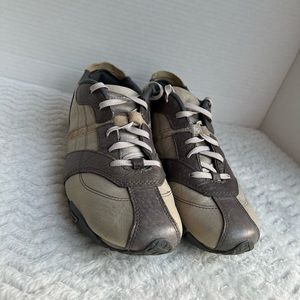 Diesel Babs Fashion Sneakers Womens Gray Suede Leather Shoes Flats Sz 9
